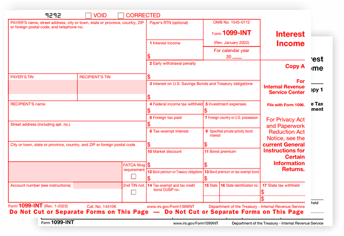 File 2023 IRS 1099 INT Form Online E File IRS 1099 INT