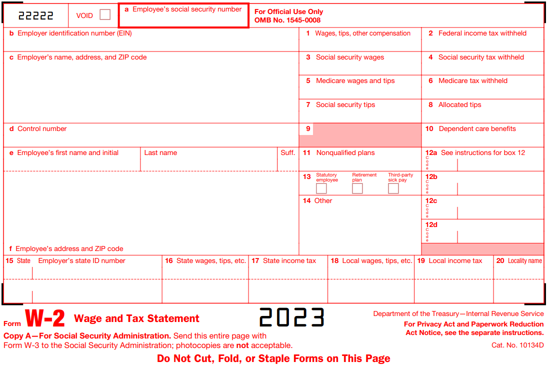 2022 Form W-2